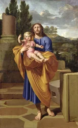 St. Joseph trägt das Jesuskind, 1665